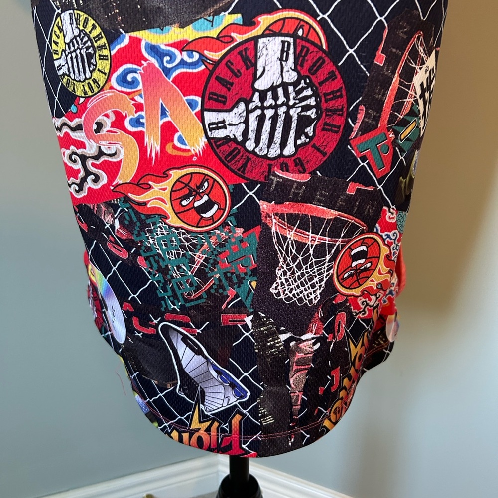🔥 VINTAGE/RARE NIKE Sportswear Graphic Mesh Jersey Dress - Streetwear XL 🔥 - Picture 4 of 12